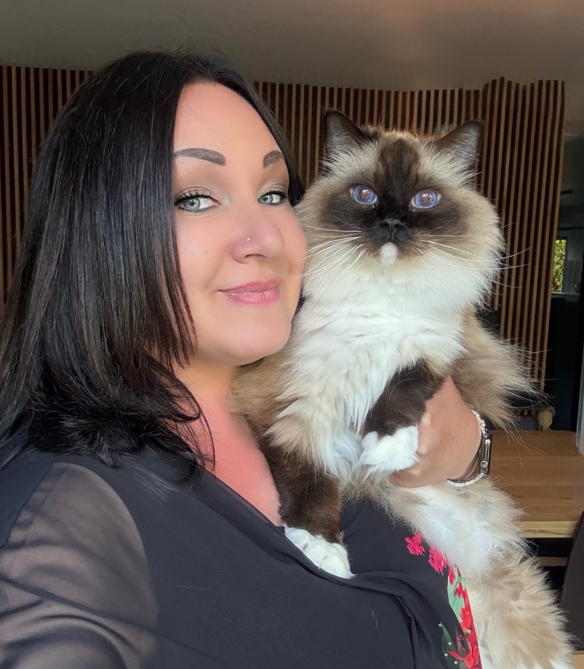 Céline avec Darwin